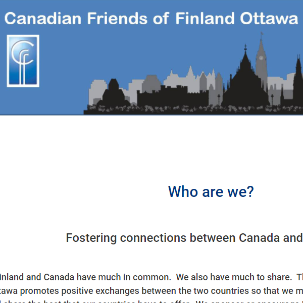 Finnish Organization Near Me - Canadian Friends of Finland Ottawa