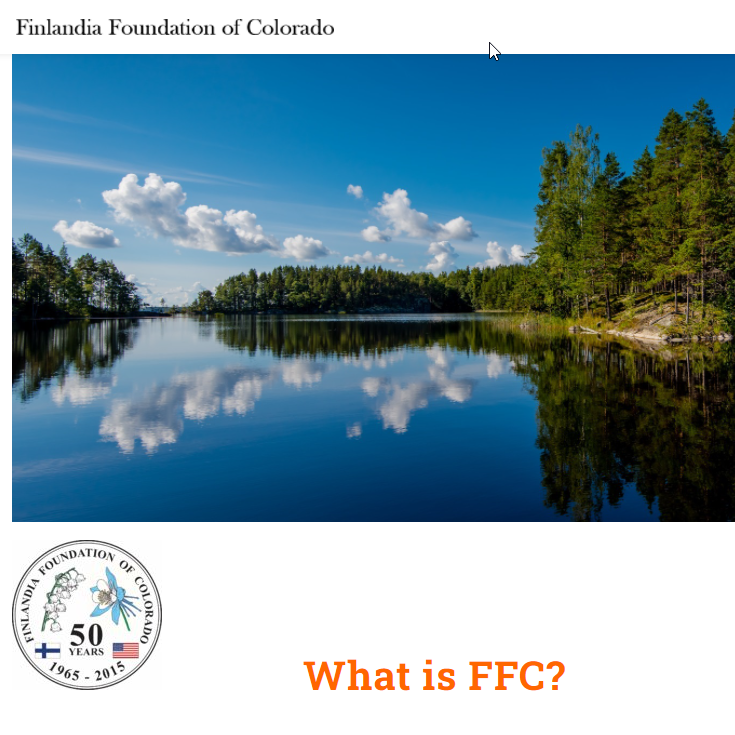 Finlandia Foundation of Colorado - Finnish organization in Aurora CO